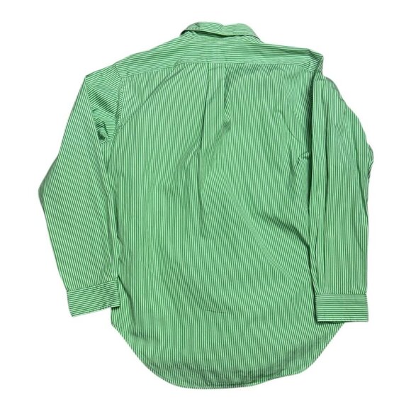 POLO RALPH LAUREN Striped Green Business Casual Button Dress Shirt Mens Medium - Picture 5 of 5